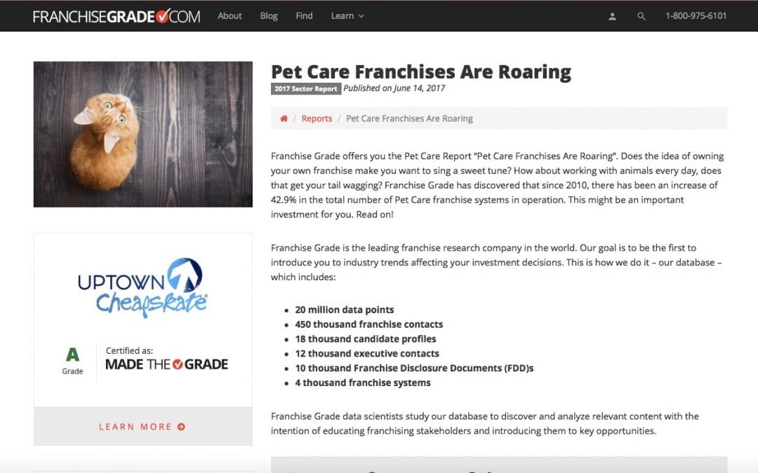 Pet Care Franchises Are Roaring