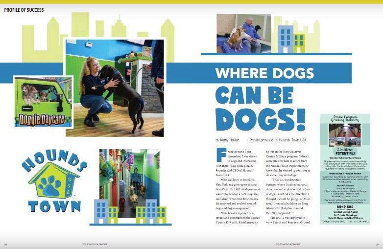 Doggie Daycare Franchise Featured in Pet Boarding & Daycare Magazine