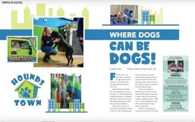 Hounds Town magazine spread featuring "Where
