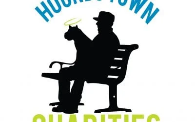 Hounds Town Charities logo: silhouette of a man