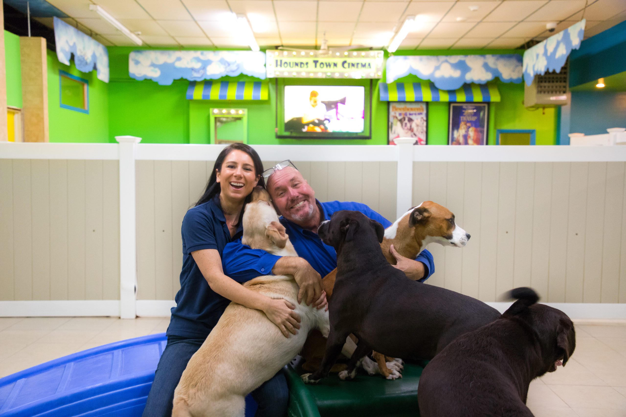 Hounds Town Dog Daycare Business Founders Mike Gould and Jackie Bondanza