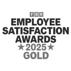 FBR Employee Satisfaction Awards 2025, Gold winner badge showcasing recognition for excellence in employee satisfaction.